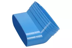Wavin Ventiza Codo 45 grados PVC ovalado 195x80 mm vertical M/S