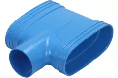 Wavin Ventiza Accesorio T de PVC ovalado 195x80 mm M/M/M