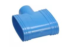 Wavin Ventiza Accesorio T de PVC ovalado 195x80 mm M/M/M
