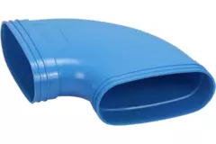 Wavin Ventiza Codo 90 grados PVC ovalado 195x80 mm horizontal M/M