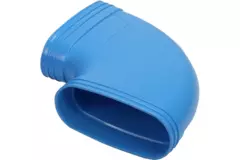 Wavin Ventiza Codo 90 grados PVC ovalado 195x80 mm horizontal M/M