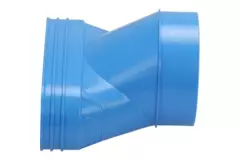 Wavin Ventiza Transición PVC ovalada 195x80 mm a 125 mm excéntrica M/S