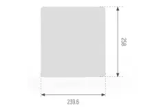 Panel de cubierta gris Econox Eco Pair Plus para unidad VMC descentralizada SG-ERV-150
