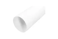 Tubo blanco diámetro 125 mm - longitud 1 metro RAL 9010