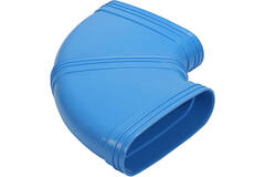 Wavin Ventiza Codo 90 grados PVC ovalado 235x80 mm horizontal M/M