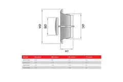 Válvula de ventilación de escape de 100 mm con muelles de fricción - AVP-C100
