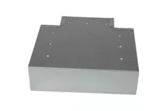 Pieza en T (acodada) 90 grados 170x80 mm - 170x80 mm para conducto de humos