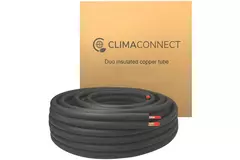 Tubo de refrigeración aislado ClimaConnect Duo 1/4-3/8 rollo 20 metros