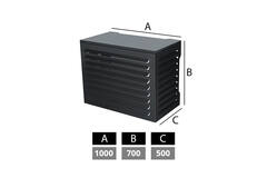 Carcasa para aire acondicionado y bomba de calor ClimaConnect, tamaño pequeño, RAL 7024, antracita