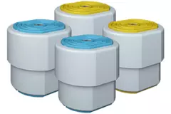 Kit de vibración ClimaConnect 1.2 azul/amarillo, con muelle, para unidades de hasta 80 KG