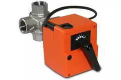 Válvula de bola de tres vías DN15 con actuador 230 V - STK 05