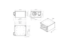 Ventilador tubular aislado 150 mm - ISORX 150 EC K 01
