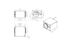 Ventilador tubular 315 mm aislado - ISOR 315 EC K 01
