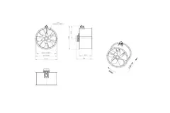 Ventilador axial para conductos de 1000 mm - AL 1000 D6 03 CFG