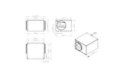 Ventilador tubular aislado 450 mm - ISOR 450 EC K 01