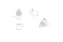 Ventilador de gases de combustión canalizado axial de 315 mm F300- AL 315 D4 F3 01 CFG