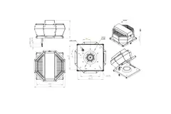 Control de presión constante vertical del ventilador de techo - DVA 190 EC O CRK 02