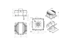 Control de presión constante vertical del ventilador de techo - DVA 220 EC O CRK 02