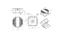 Control de presión constante vertical del ventilador de techo - DVA 355 EC O CRK 01