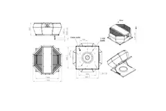 Control de presión constante vertical del ventilador de techo - DVA 400 EC O CRK 02