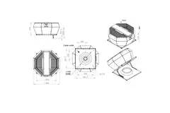 Control de presión constante vertical del ventilador de techo - DVA 450 EC O CRK 02