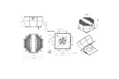 Control de presión constante vertical del ventilador de techo - DVA 450 EC O CRK 03