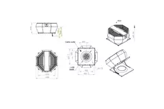 Control de presión constante vertical del ventilador de techo - DVA 500 EC O CRK 01