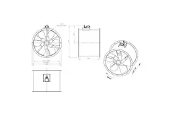 Ventilador axial de 800 mm - AL 800 D4 04 CFG