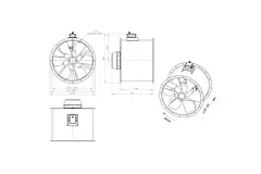 Ventilador axial de 800 mm - AL 800 D4 06 CFG