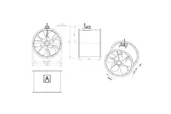 Ventilador axial de 800 mm - AL 800 D6 01 CFG