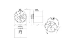 Ventilador axial de 800 mm - AL 800 D84U 03 CFG