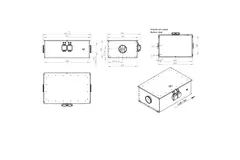 Ventilador tubular 150 mm aislado de bajo consumo - EM DUO 150 EC K 01