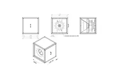 Caudal de aire exterior del motor del ventilador de caja - MPC T 560 EC K01