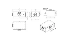 Ventilador tubular 200 mm aislado de bajo consumo - EM DUO 200 EC K 01