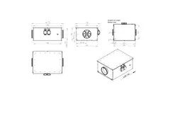 Ventilador tubular 250 mm aislado de bajo consumo - EM DUO 250 EC K 02