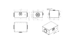 Ventilador tubular 280 mm aislado de bajo consumo - EM DUO 280 EC K 01