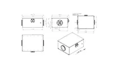 Ventilador tubular 280 mm aislado de bajo consumo - EM DUO 280 EC K 01
