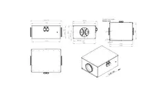 Ventilador tubular 355 mm aislado de bajo consumo - EM DUO 355 EC K 01