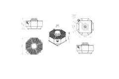 Ventilador de tejado vertical metálico - DVL 450 D4 RK 02