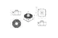 Ventilador de tejado vertical metálico - DVL 560 D4 RK 02