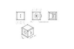 Caudal de aire exterior del motor del ventilador de la caja - MPC T 280 D2 I K 01
