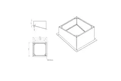 Bordillo de tejado inclinado para DVN(I), DHA(P), DHN, DVA(P) 560,630 - DSF 560 16