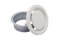 Válvula de escape de ventilación 125 mm con muelles metálicos - EAV-C125 RAL9010