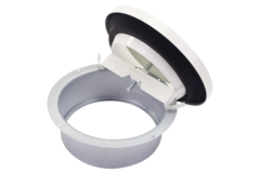 Válvula de escape de ventilación 125 mm con muelles metálicos - EAV-C125 RAL9010