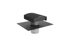 Campana de ventilación Econox CTM 250 mm aluminio antracita con collar antipenetración