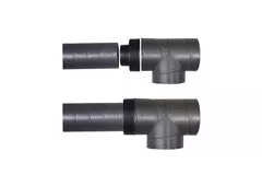Pieza en T de 90 grados Ubbink Aerfoam 125 mm