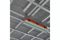Difusor de ranura sin marco Ergovent 1050 mm con diámetro de conexión 90 mm - modular - 1 ranura