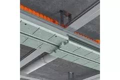 Difusor de ranura sin marco Ergovent 1050 mm con diámetro de conexión 90 mm - modular - 1 ranura