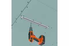 Rejilla sin marco Ergovent de 500 mm con diámetro de conexión de 75 mm - estándar