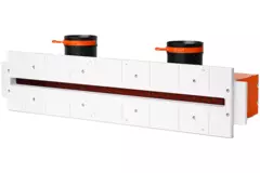 Difusor de ranura sin marco Ergovent 600 mm con diámetro de conexión 75 mm - perfil